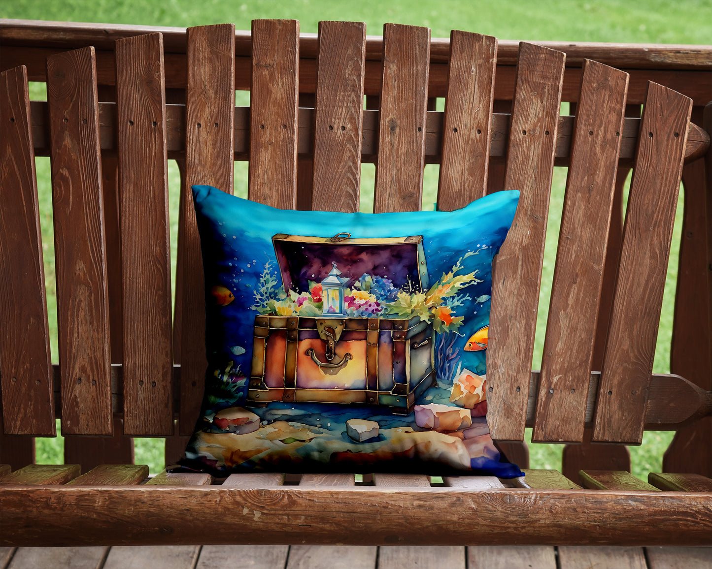 Treasure Chest Throw Pillow