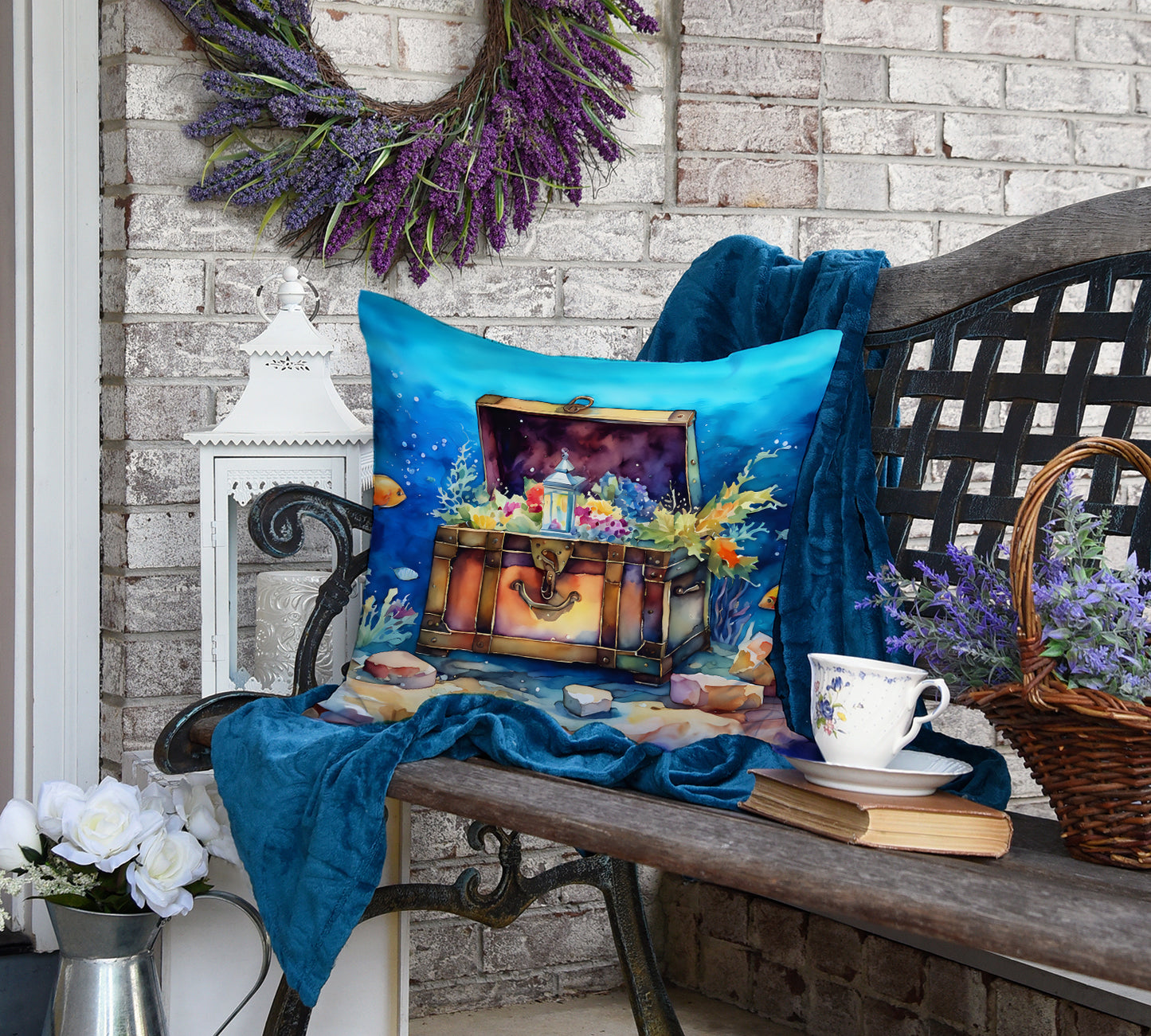 Treasure Chest Throw Pillow