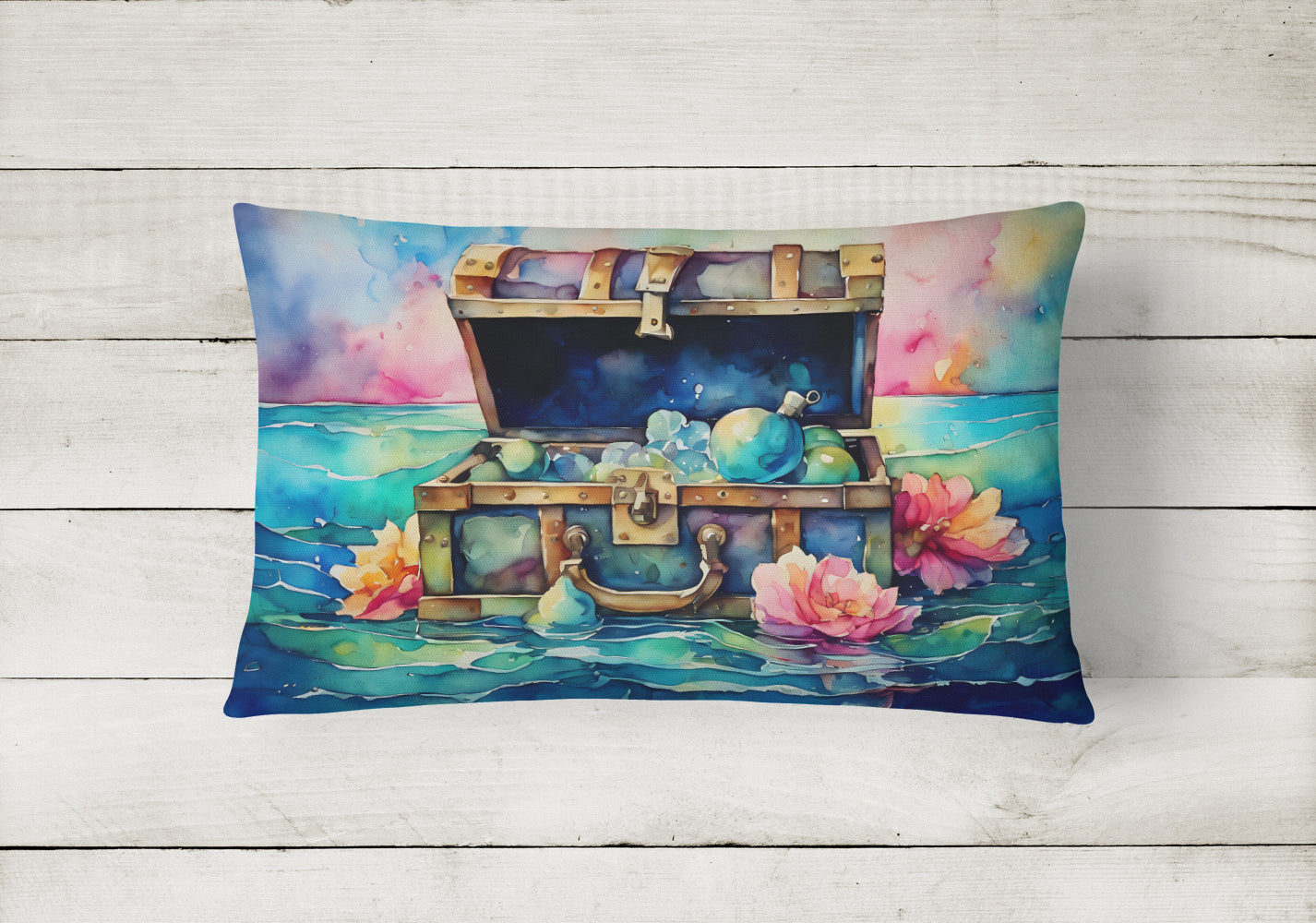 Treasure Chest Throw Pillow