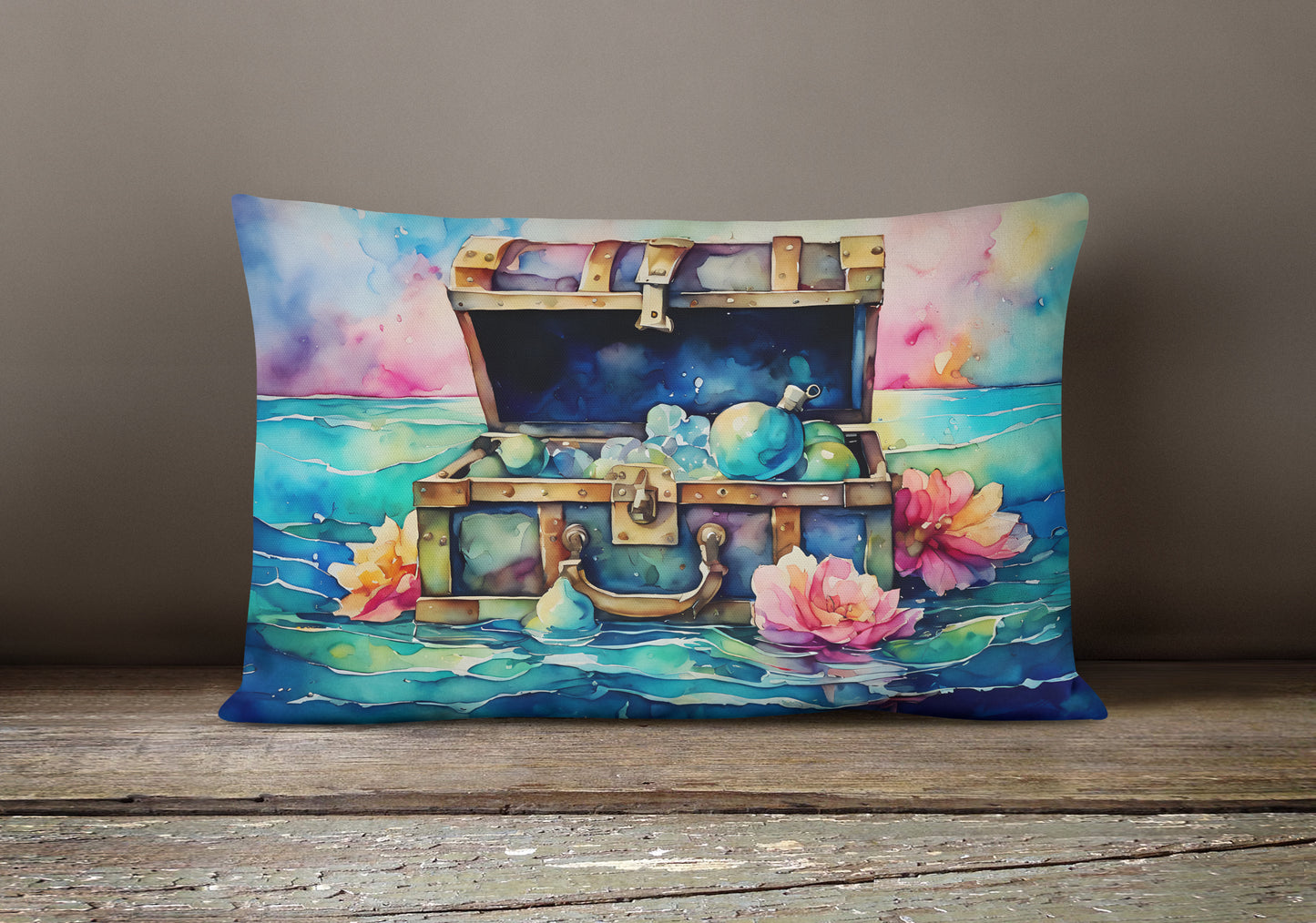 Treasure Chest Throw Pillow