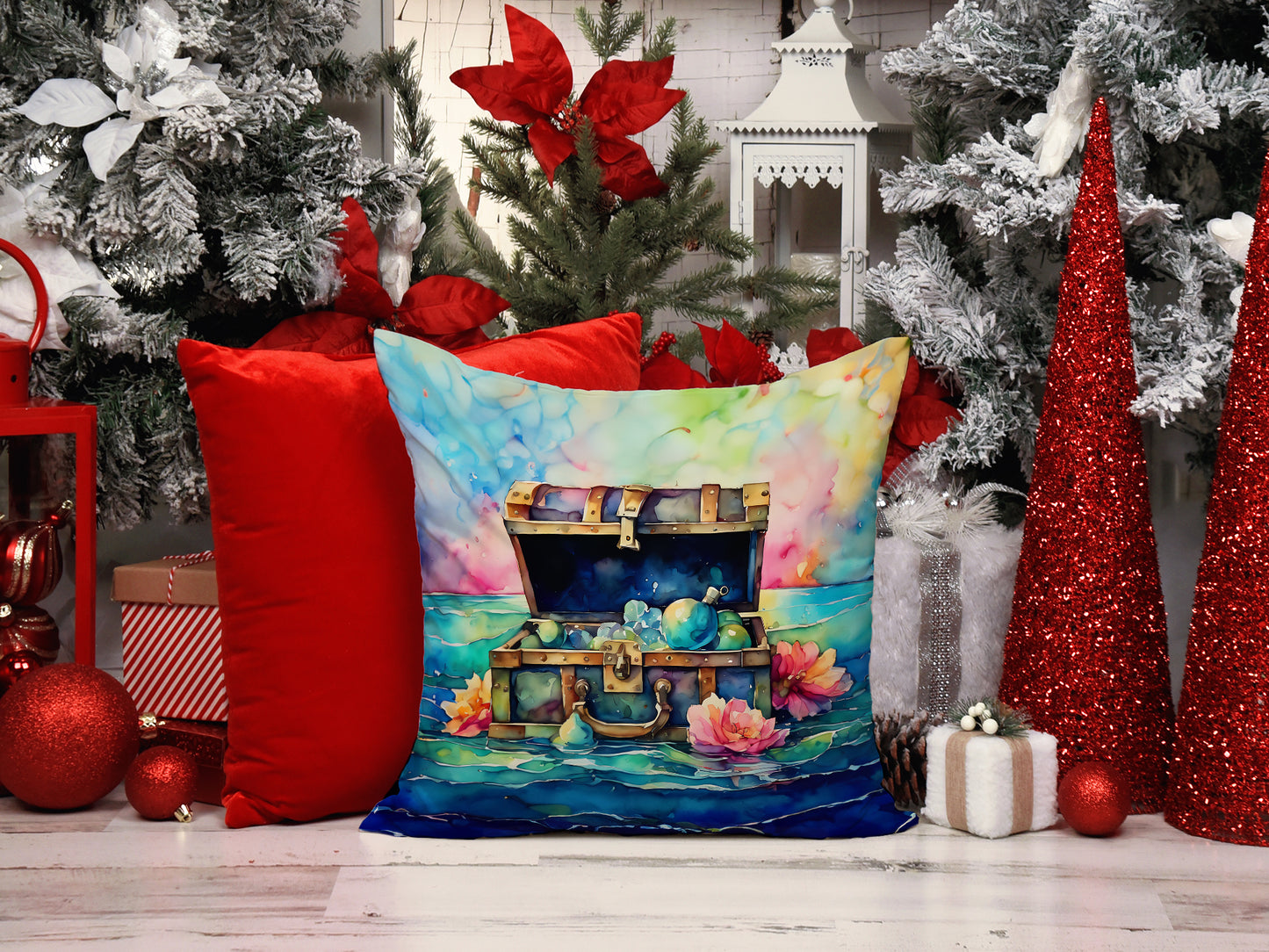 Treasure Chest Throw Pillow