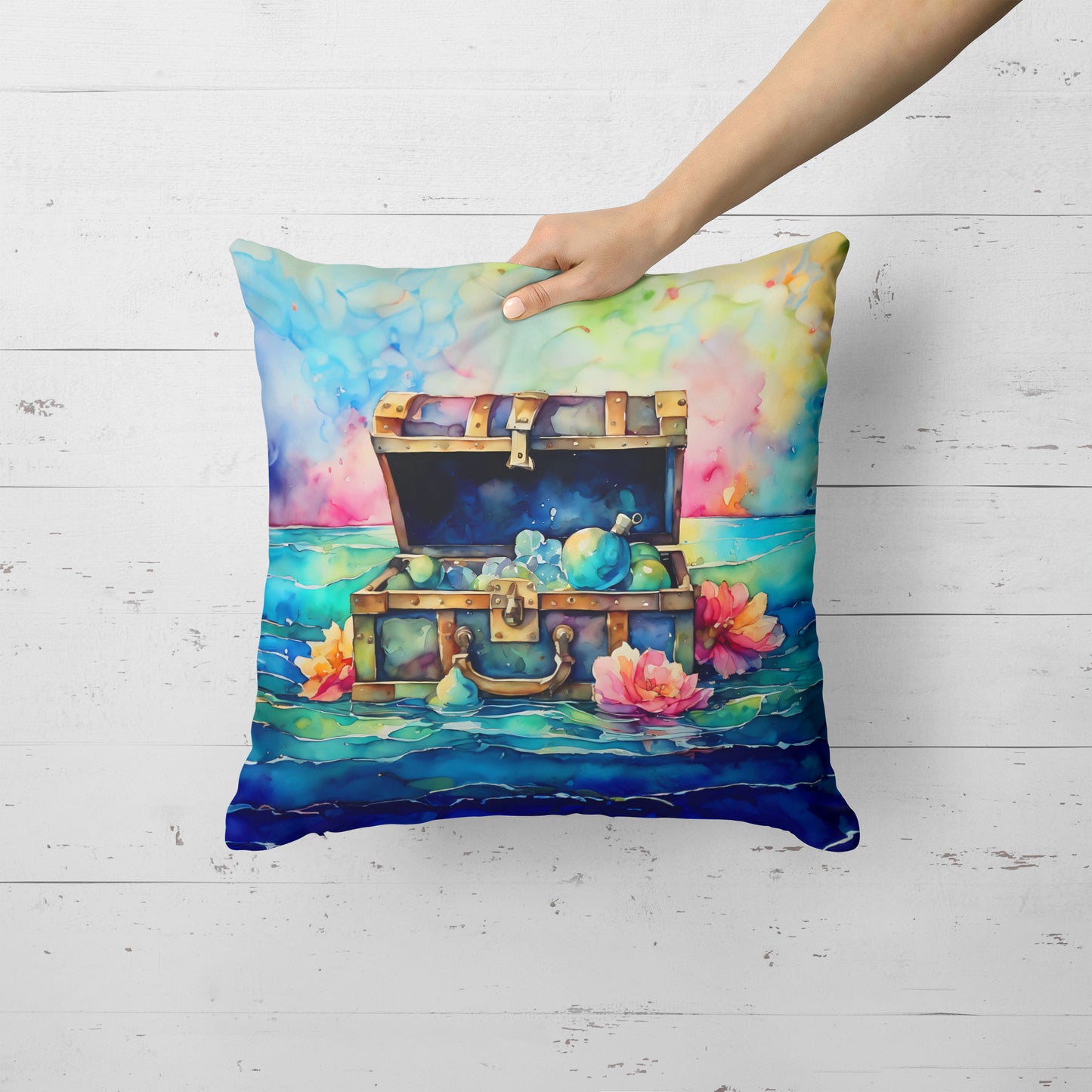 Treasure Chest Throw Pillow