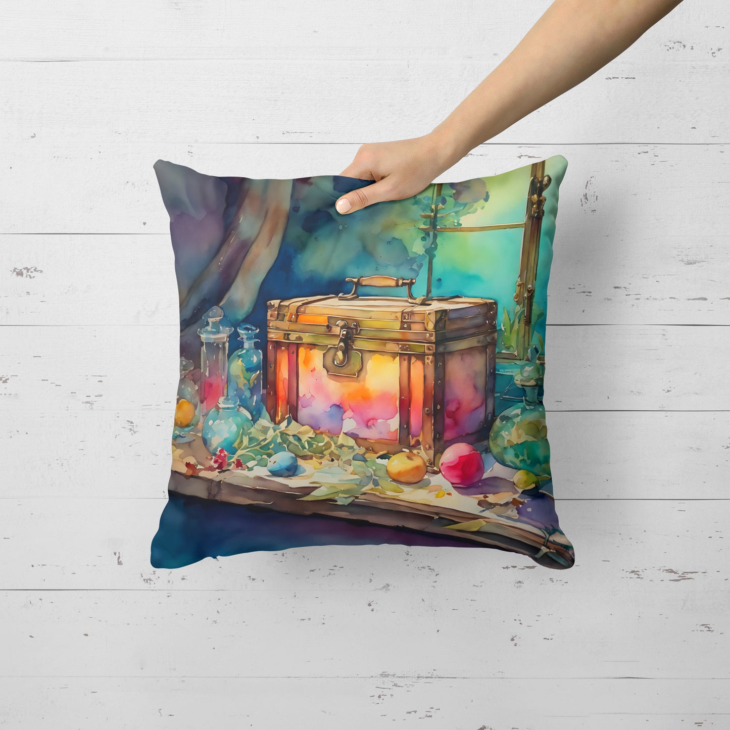 Treasure Chest Throw Pillow