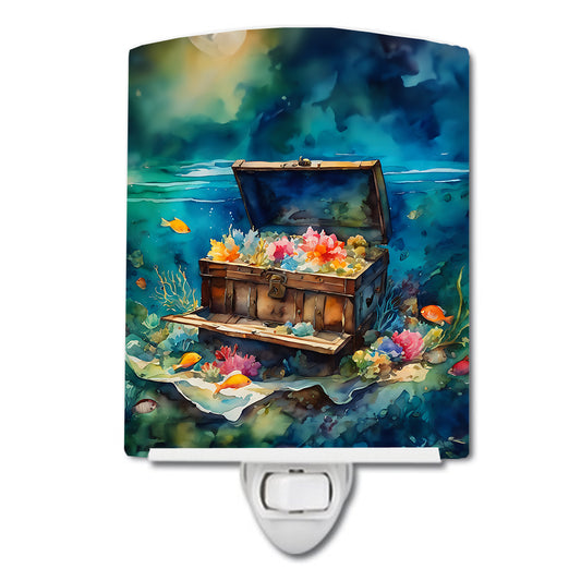 Buy this Treasure Chest Ceramic Night Light