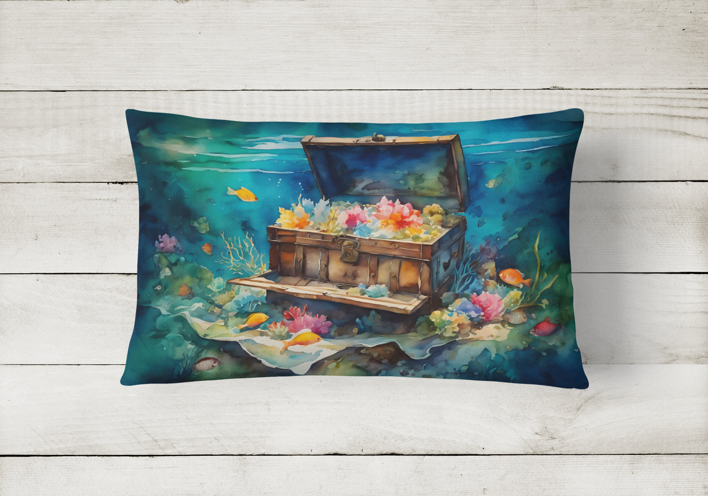 Treasure Chest Throw Pillow