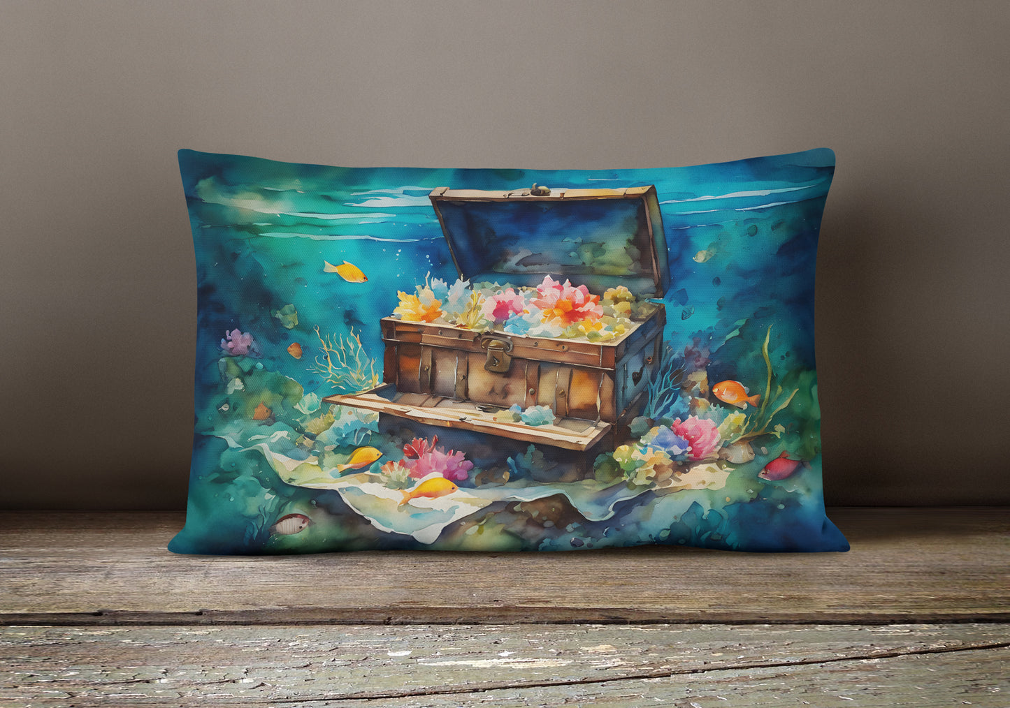 Treasure Chest Throw Pillow