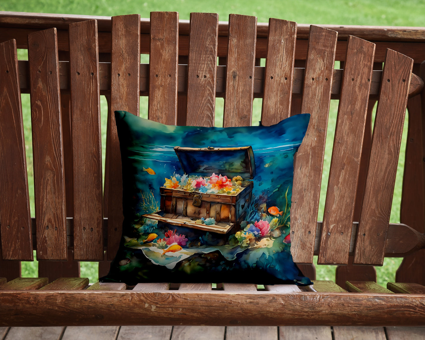 Treasure Chest Throw Pillow