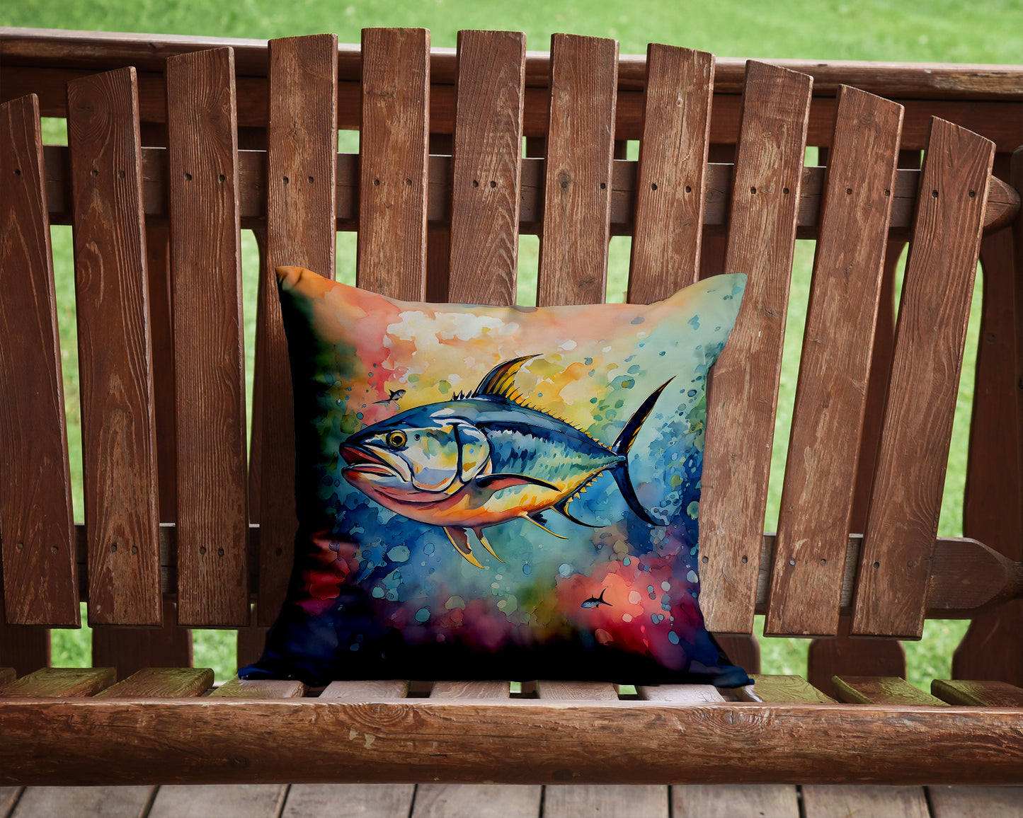 Yellowfin Tuna Throw Pillow