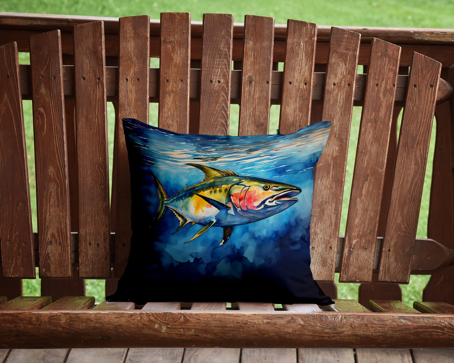 Yellowfin Tuna Throw Pillow