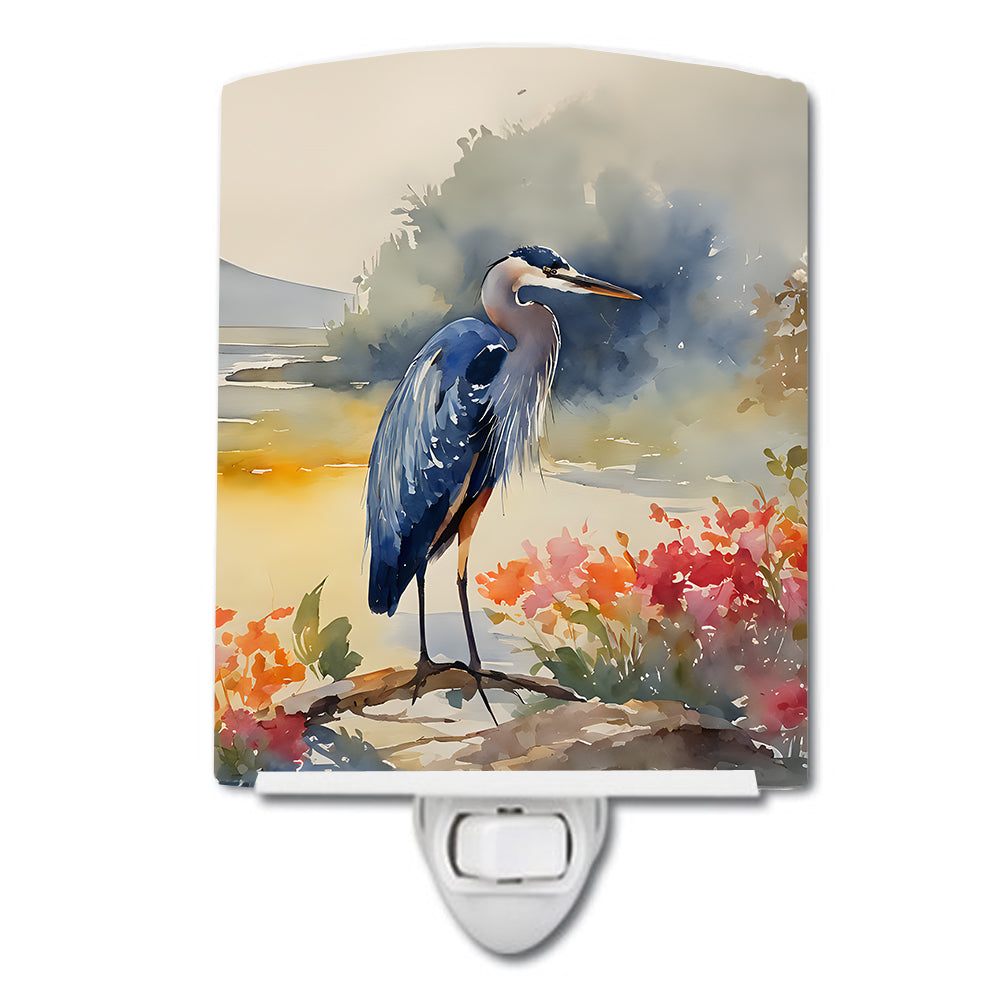 Buy this Blue Heron Ceramic Night Light