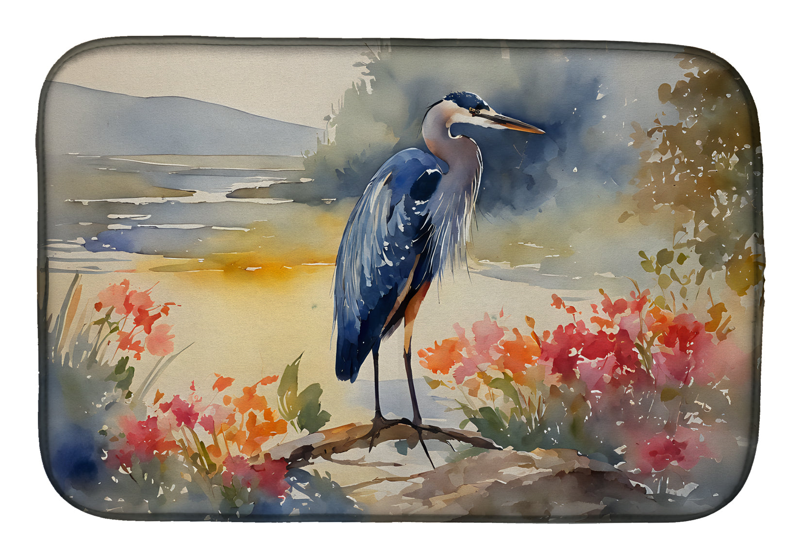 Buy this Blue Heron Dish Drying Mat