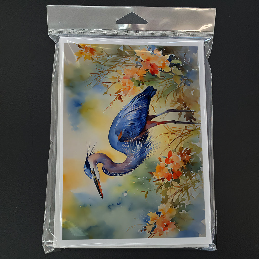 Blue Heron Greeting Cards Pack of 8