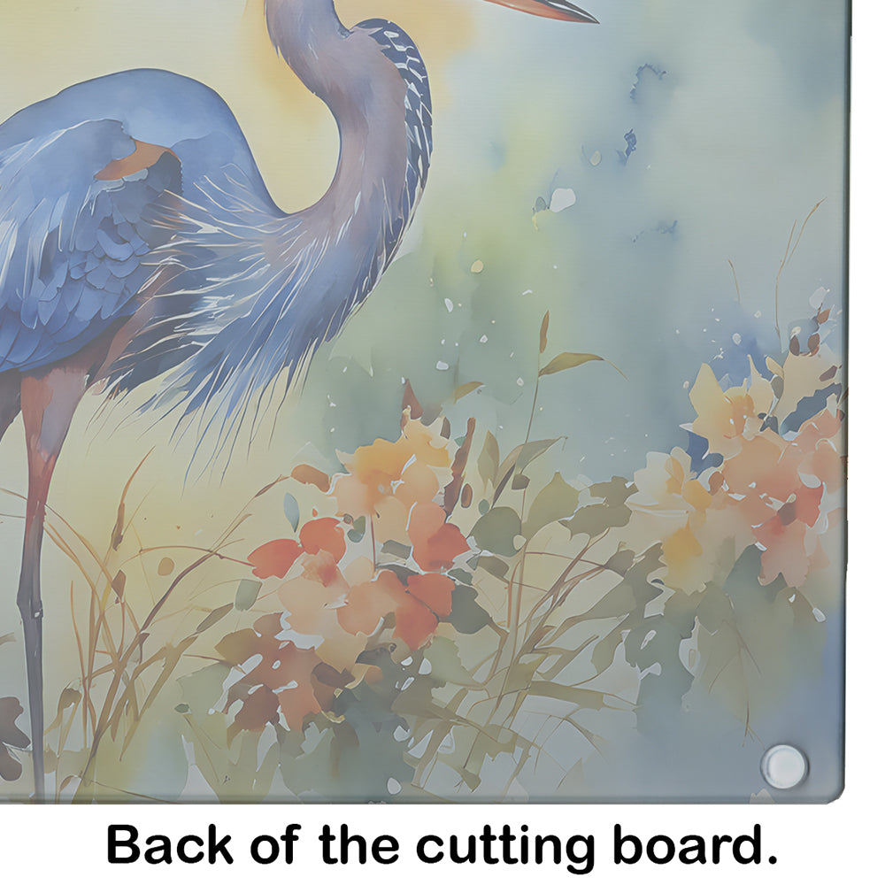 Blue Heron Glass Cutting Board