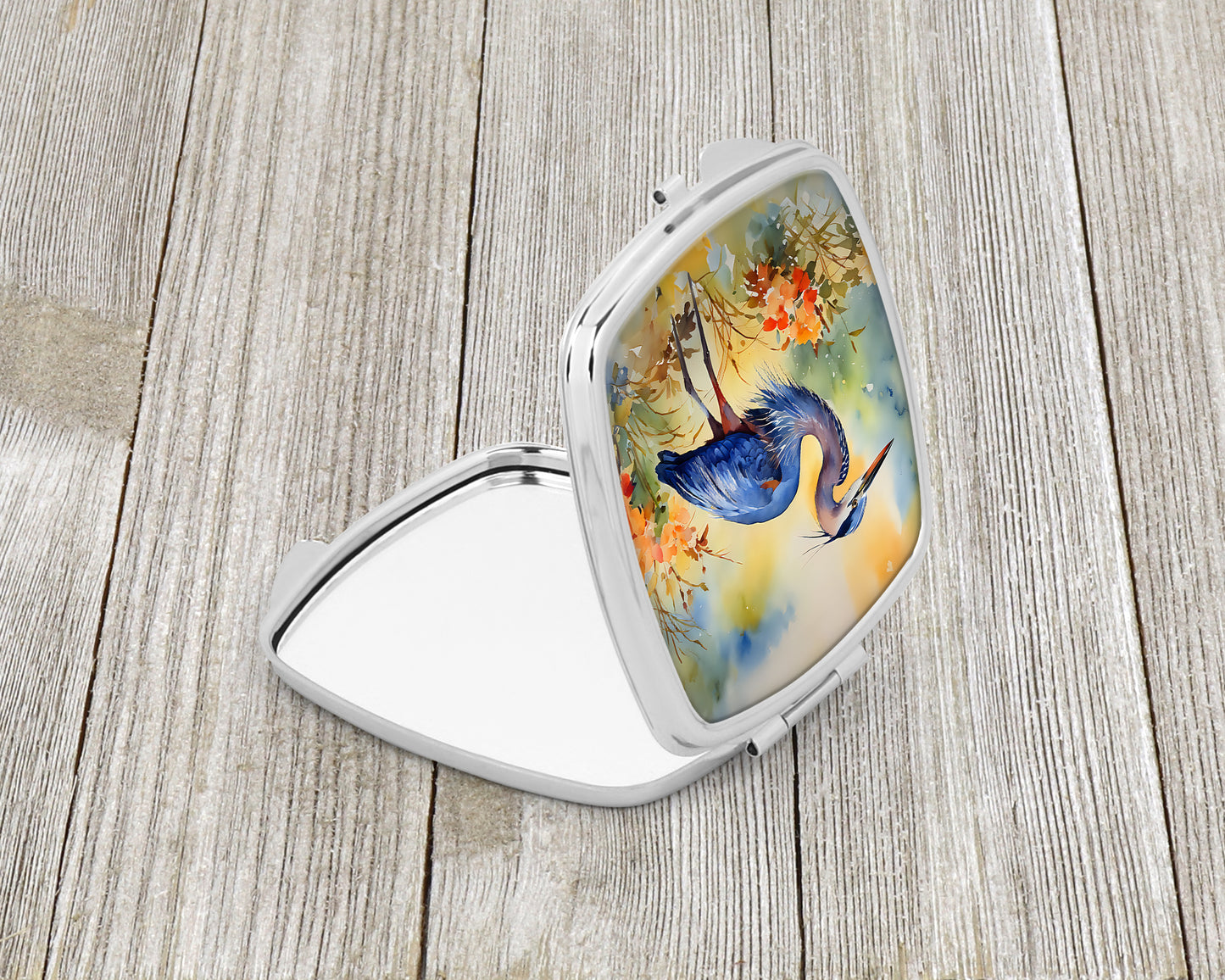 Blue Heron Compact Mirror