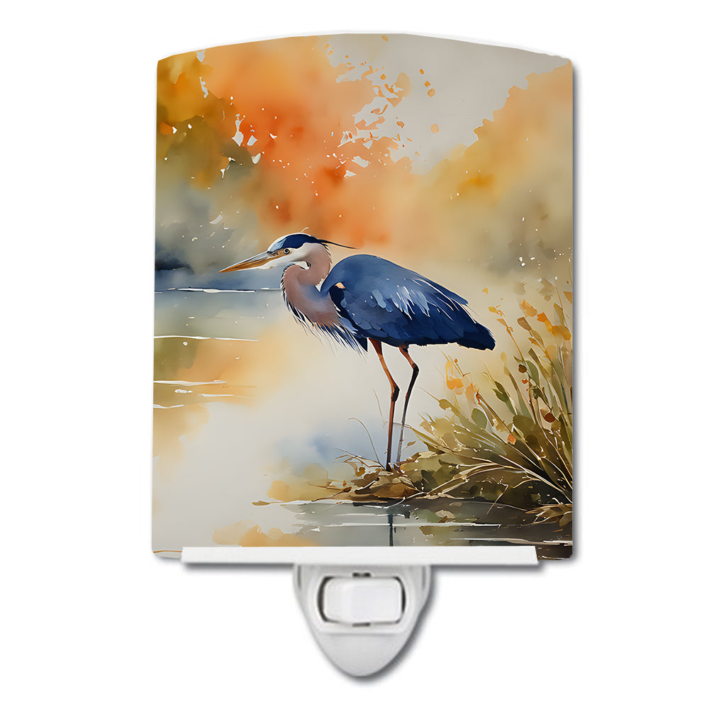 Buy this Blue Heron Ceramic Night Light