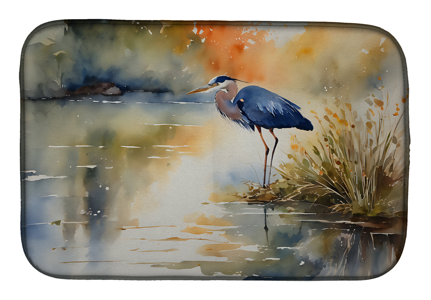 Buy this Blue Heron Dish Drying Mat