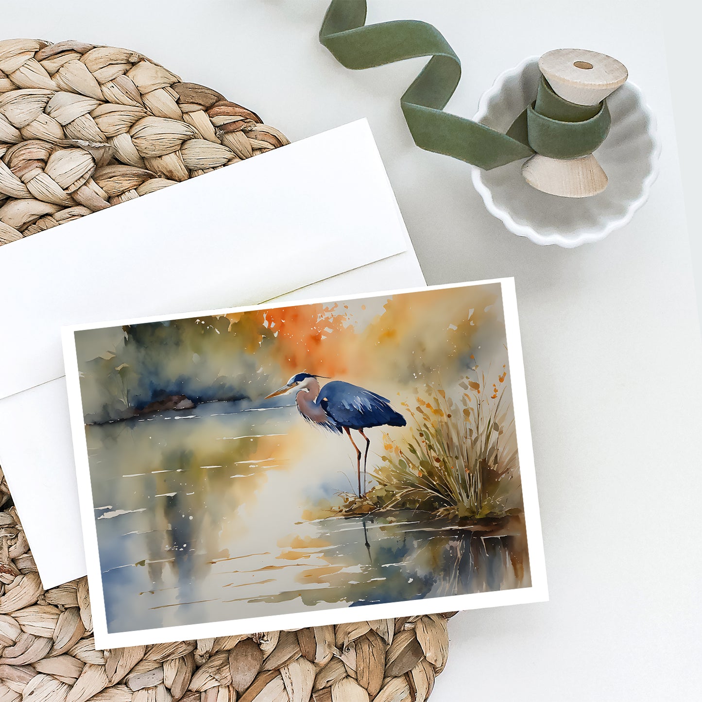 Blue Heron Greeting Cards Pack of 8