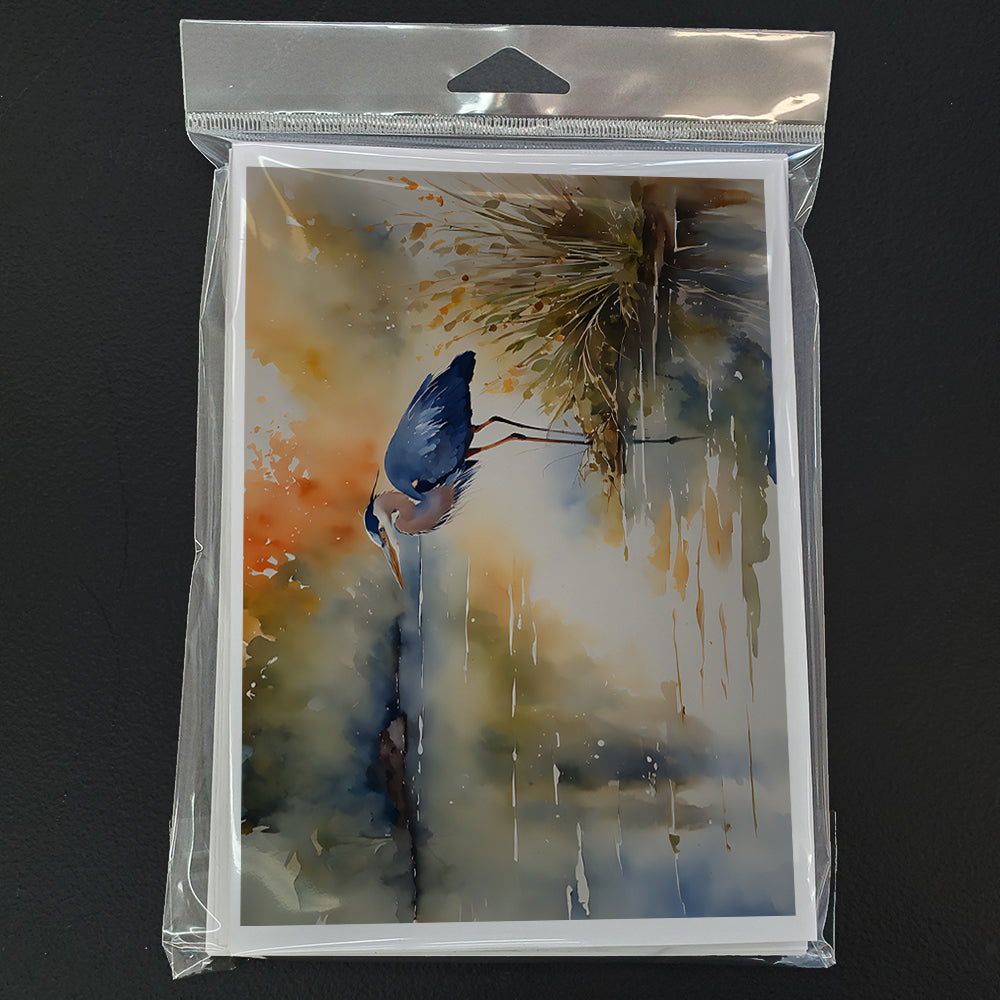 Blue Heron Greeting Cards Pack of 8