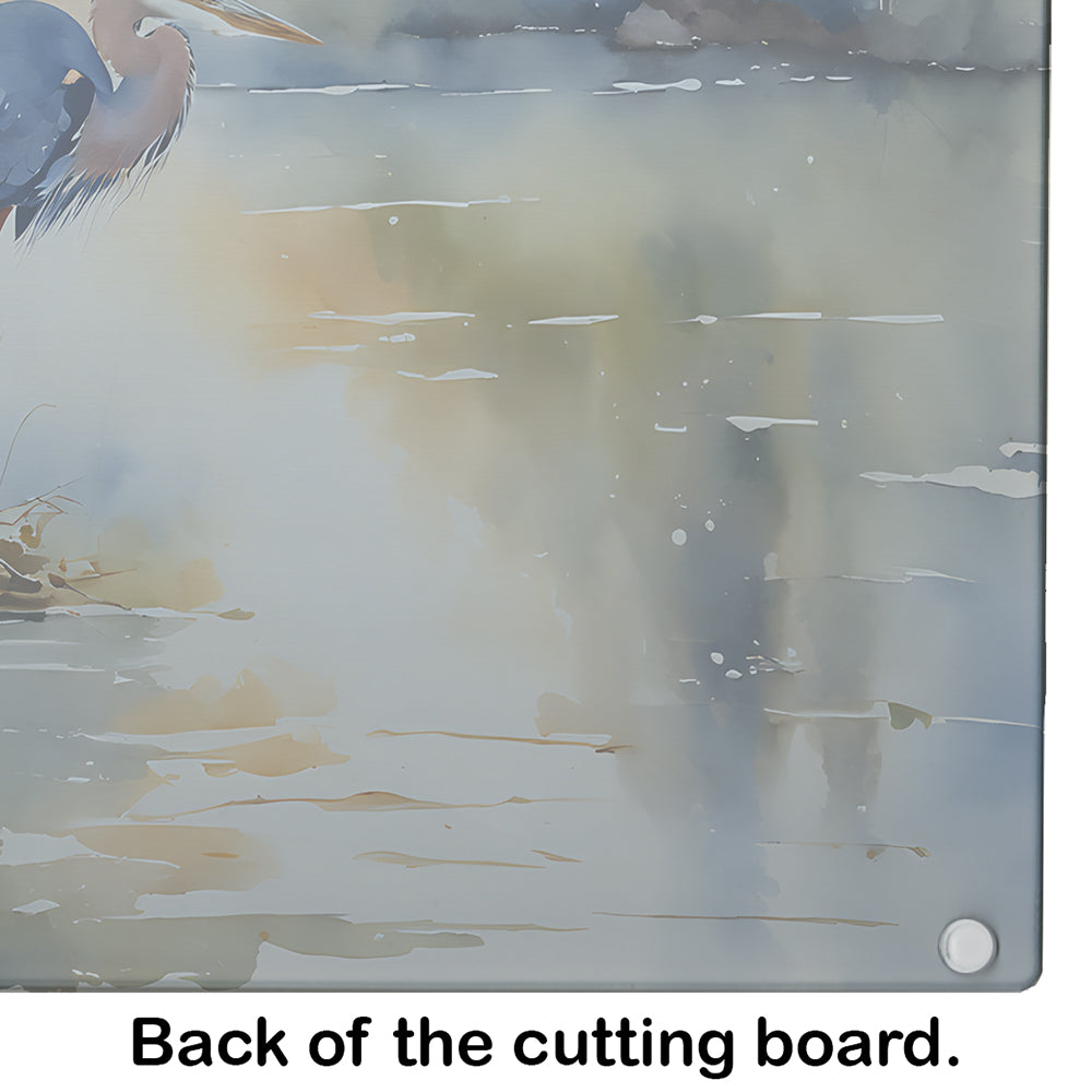 Blue Heron Glass Cutting Board