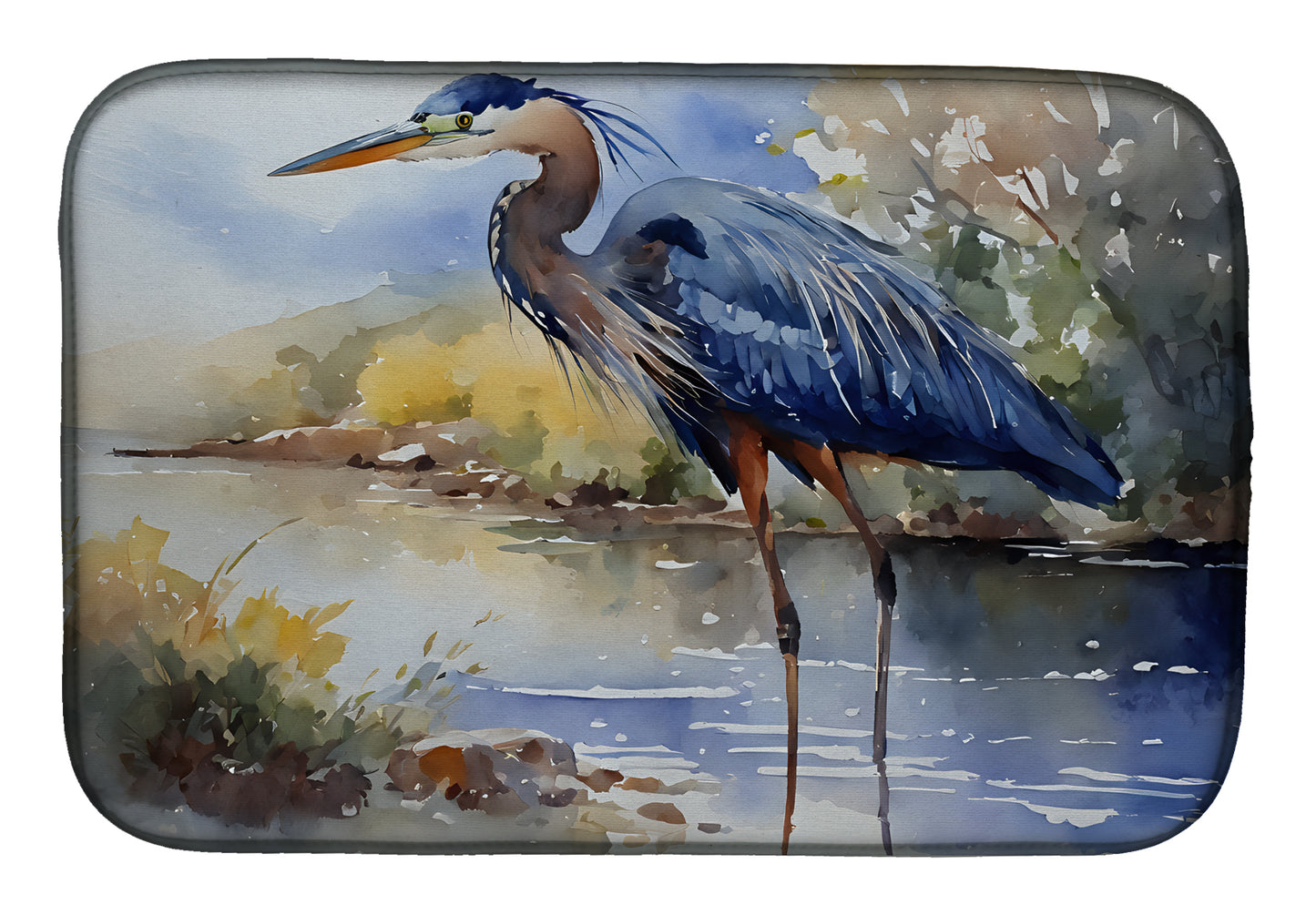 Buy this Blue Heron Dish Drying Mat