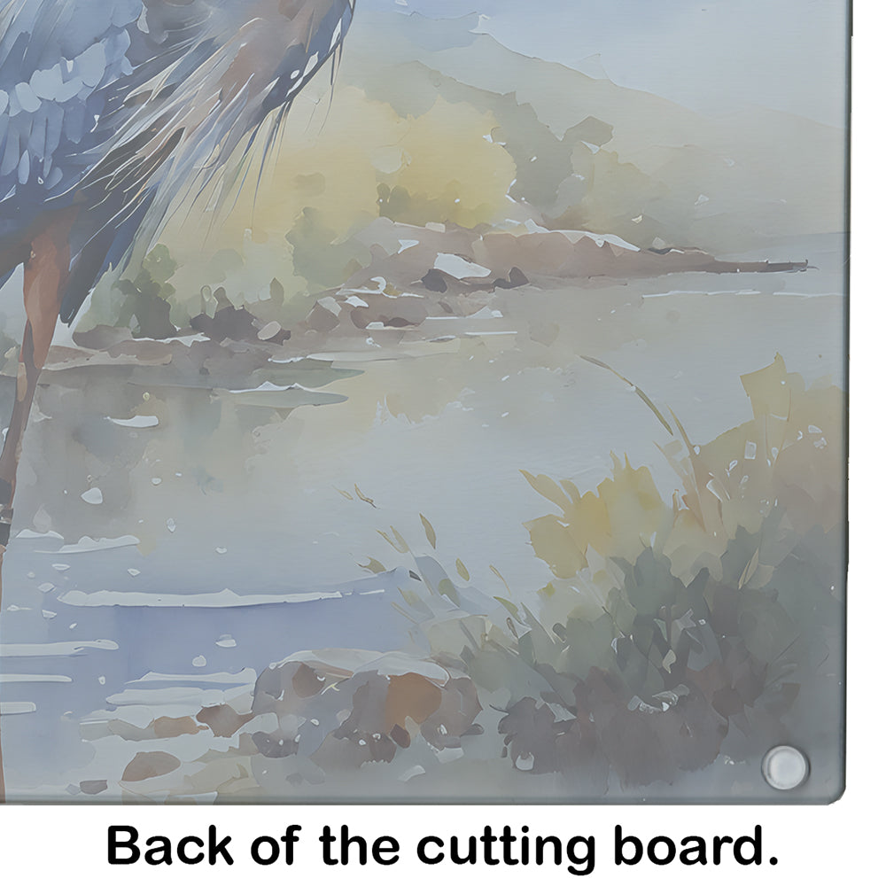 Blue Heron Glass Cutting Board