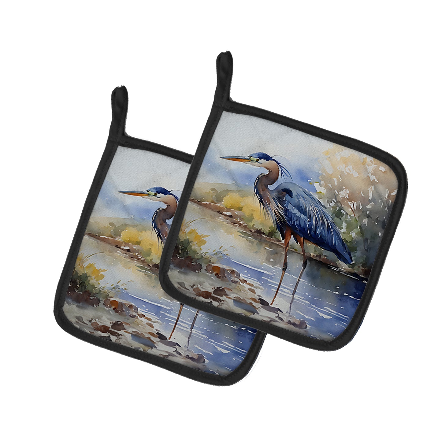 Buy this Blue Heron Pair of Pot Holders