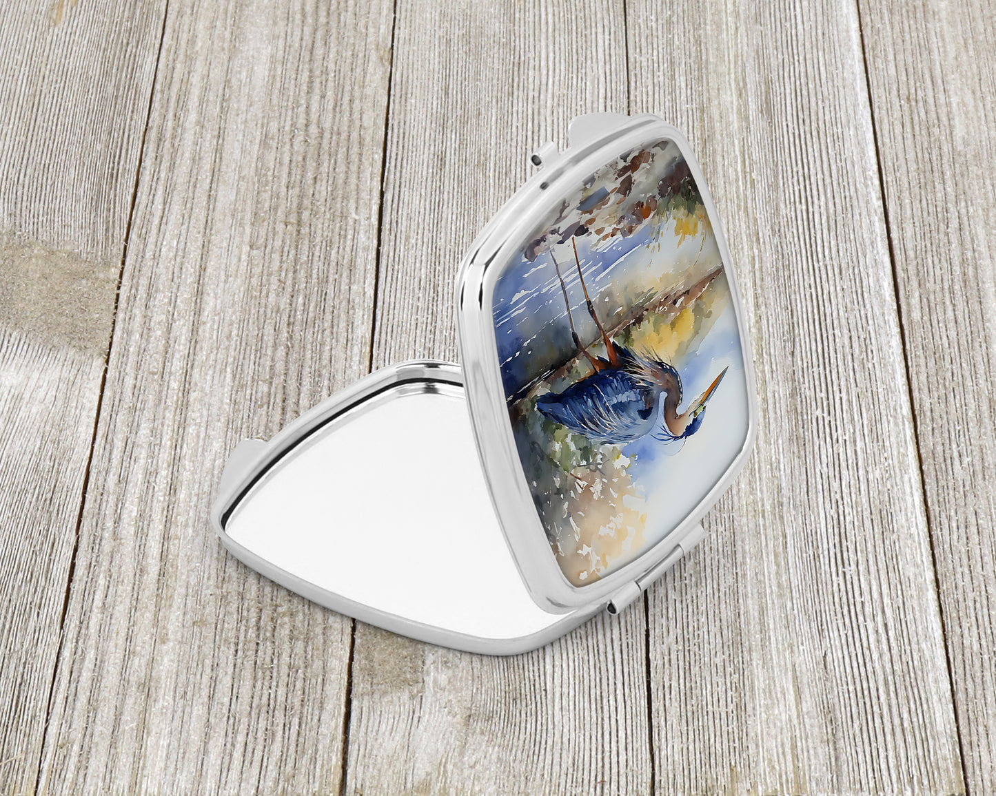 Blue Heron Compact Mirror