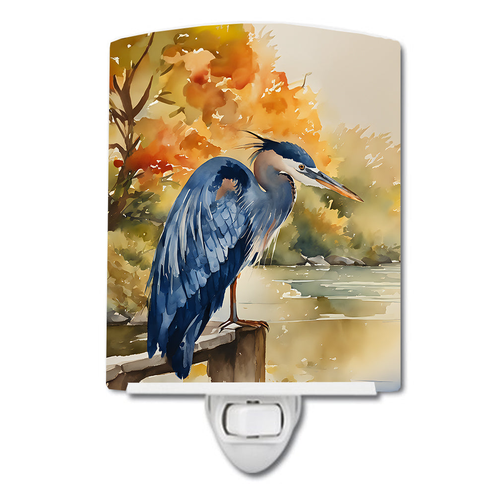 Buy this Blue Heron Ceramic Night Light