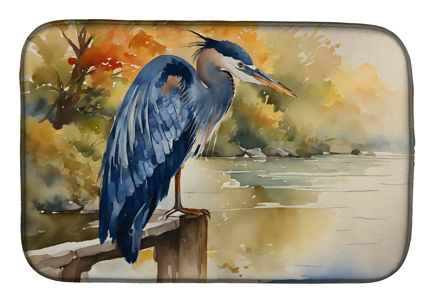 Buy this Blue Heron Dish Drying Mat