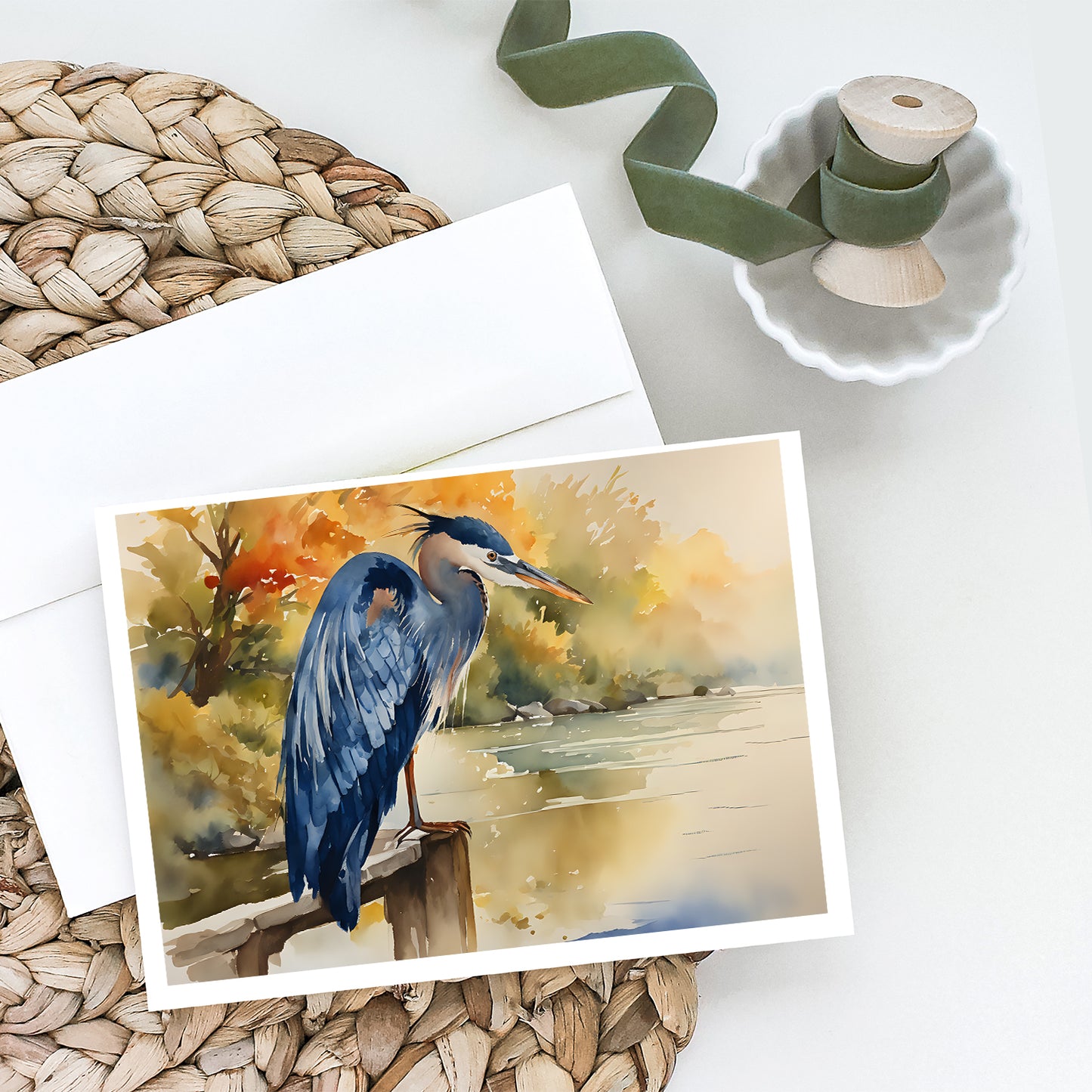 Blue Heron Greeting Cards Pack of 8