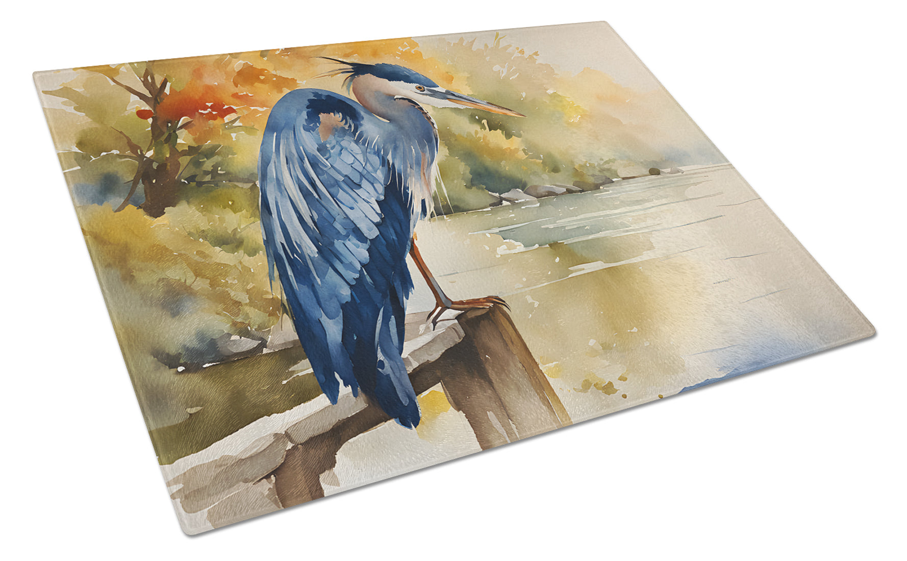 Buy this Blue Heron Glass Cutting Board