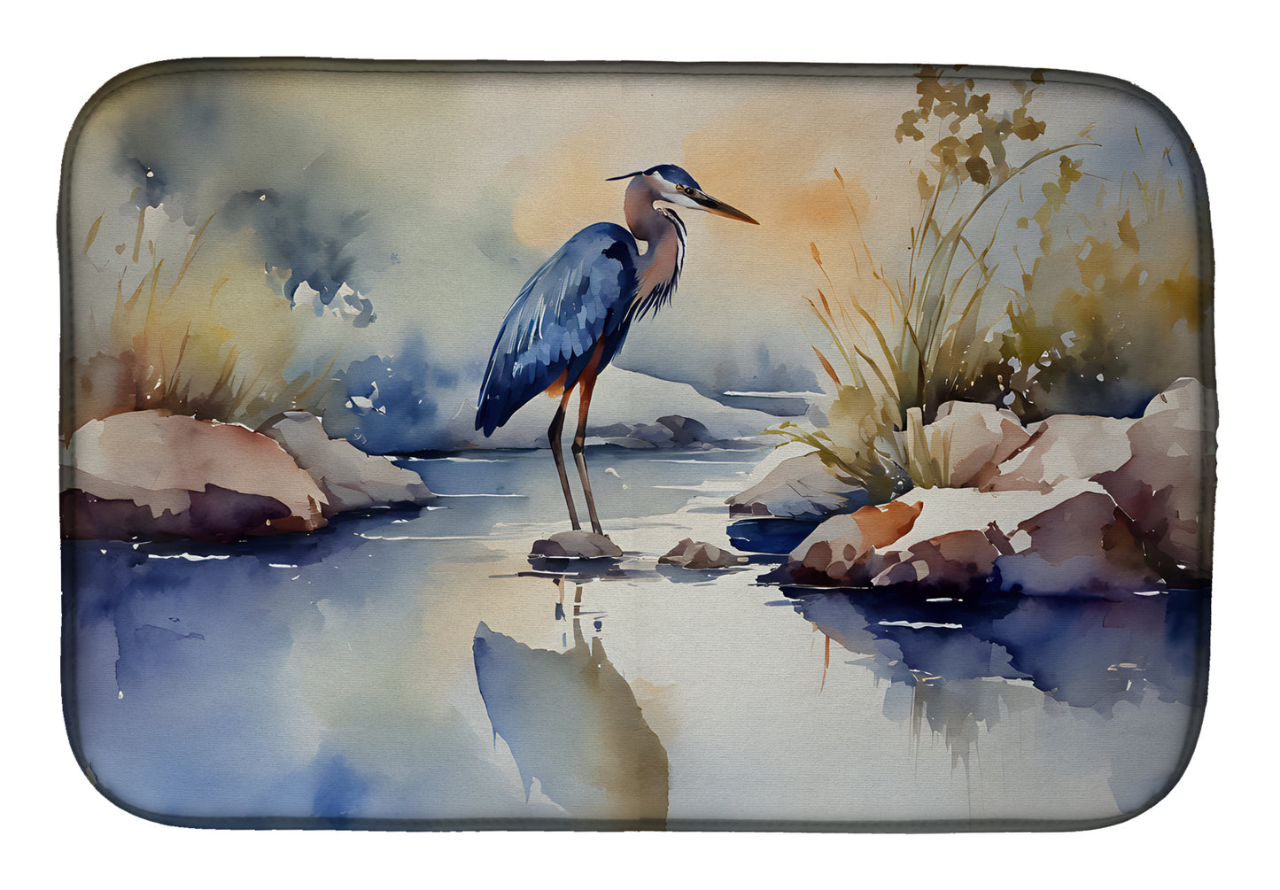 Buy this Blue Heron Dish Drying Mat