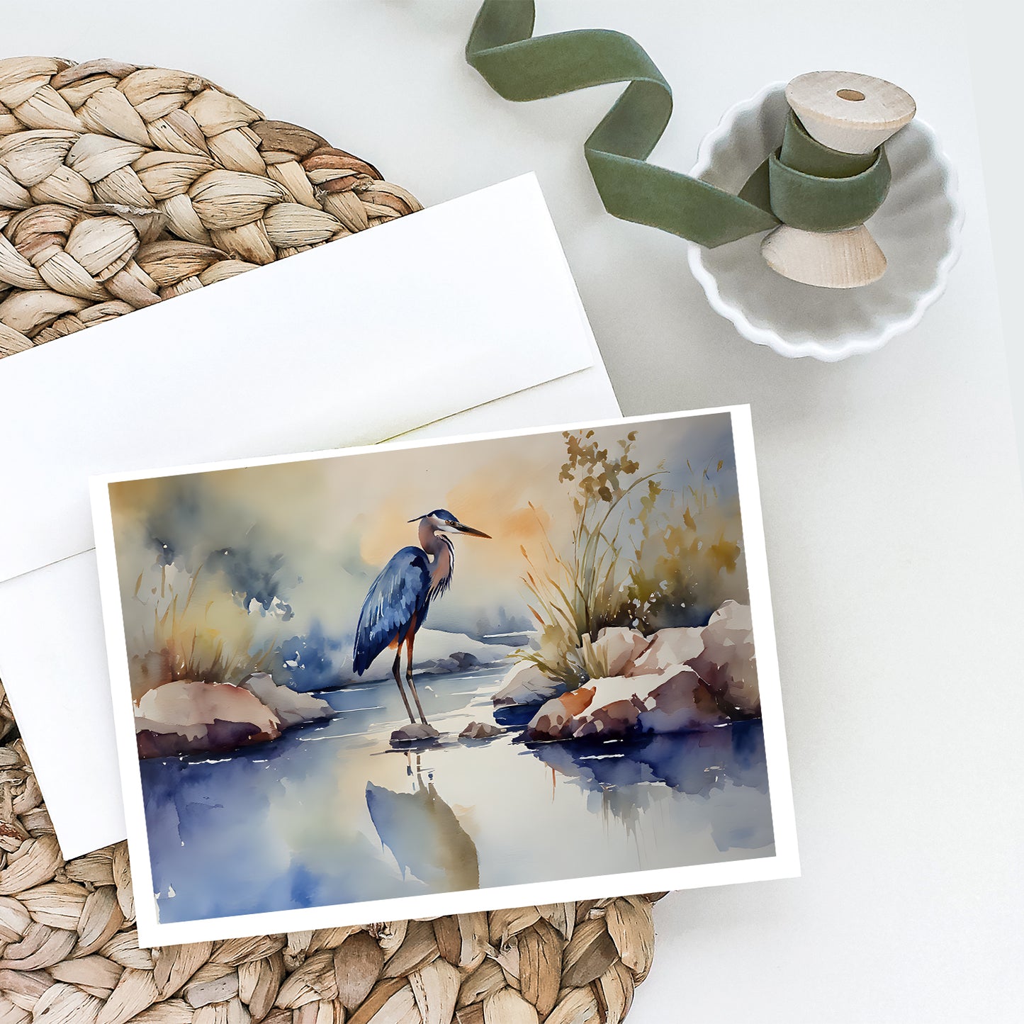 Blue Heron Greeting Cards Pack of 8