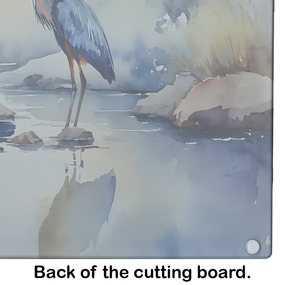 Blue Heron Glass Cutting Board