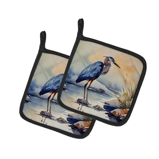 Buy this Blue Heron Pair of Pot Holders