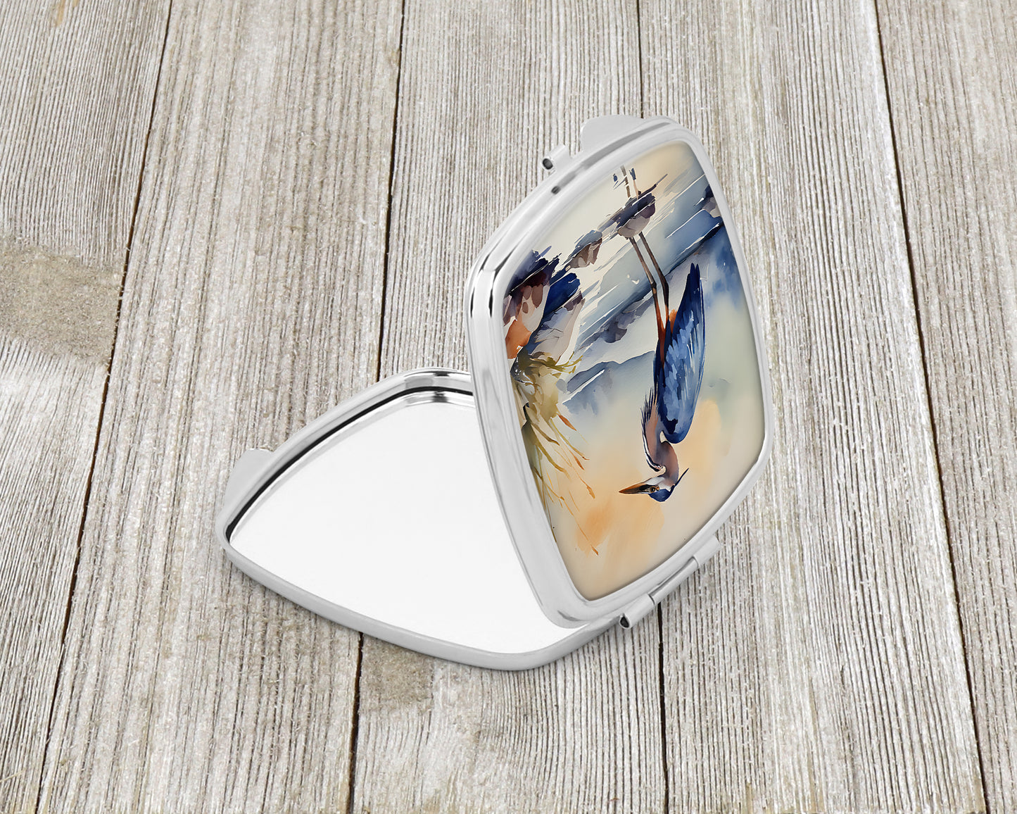 Blue Heron Compact Mirror