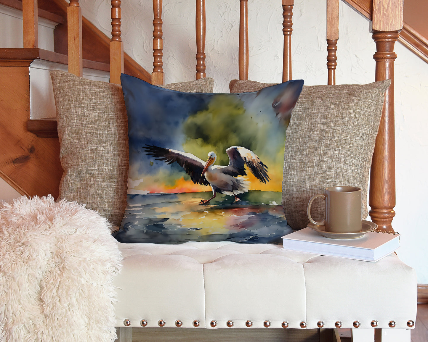 Pelican Throw Pillow