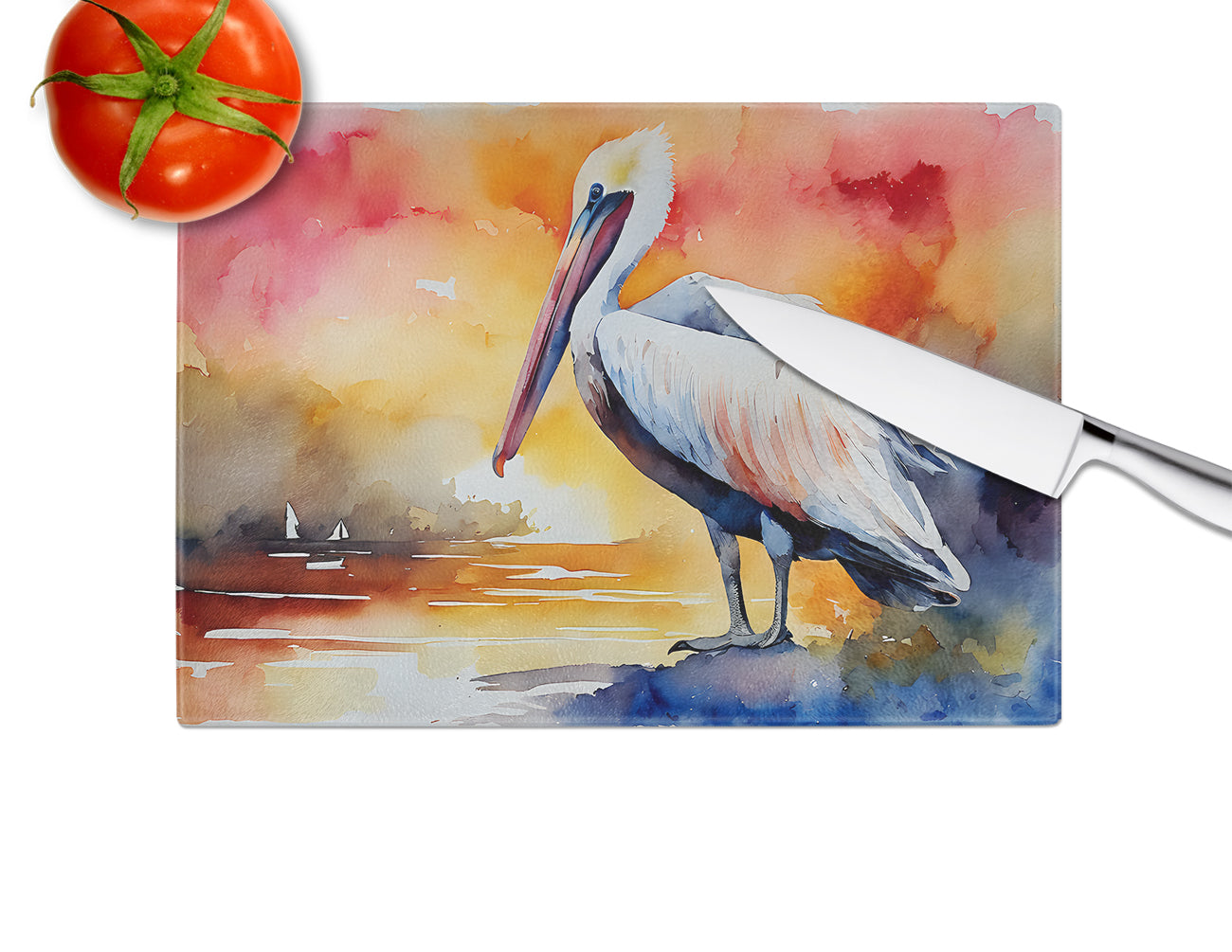 Pelican Glass Cutting Board