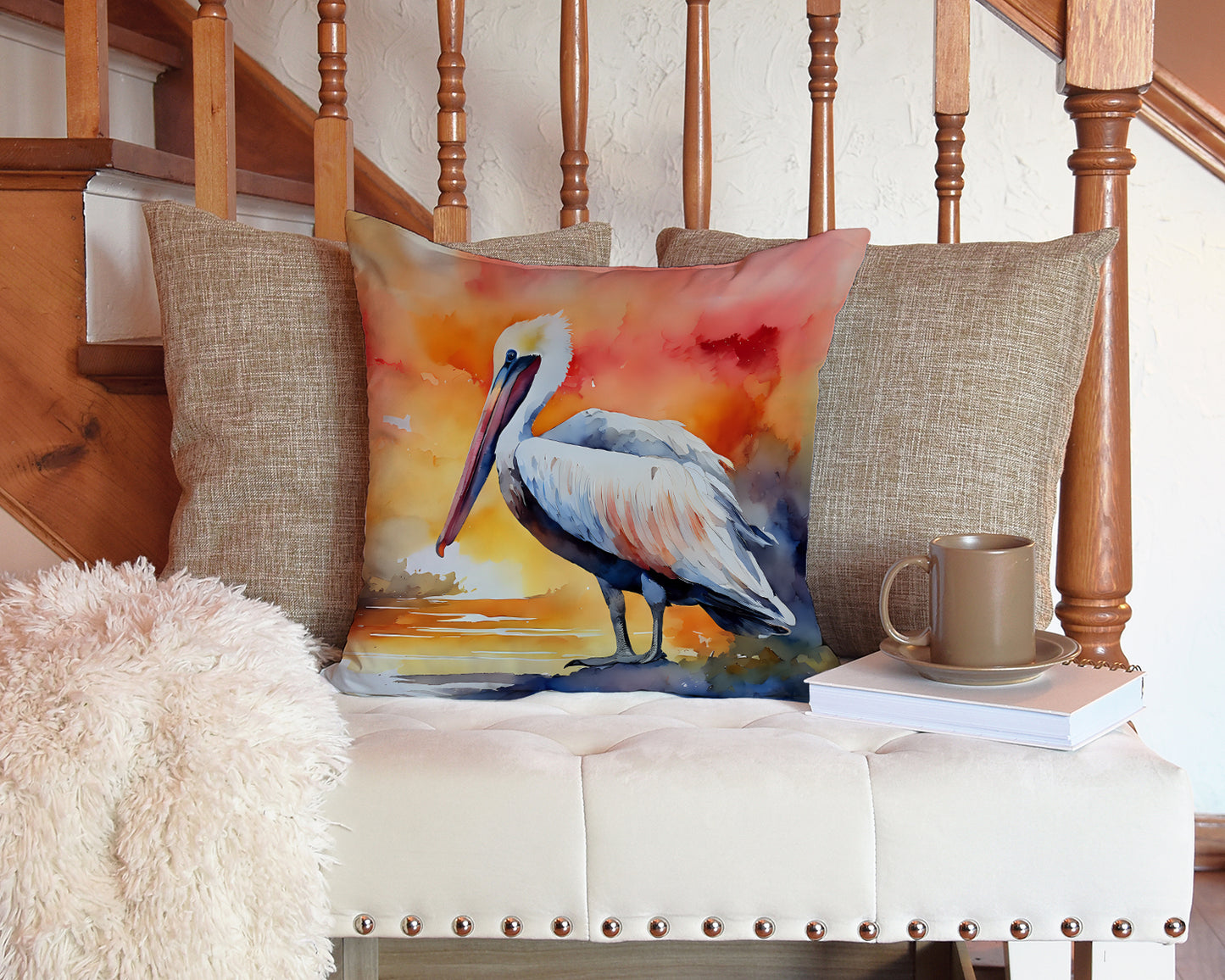 Pelican Throw Pillow