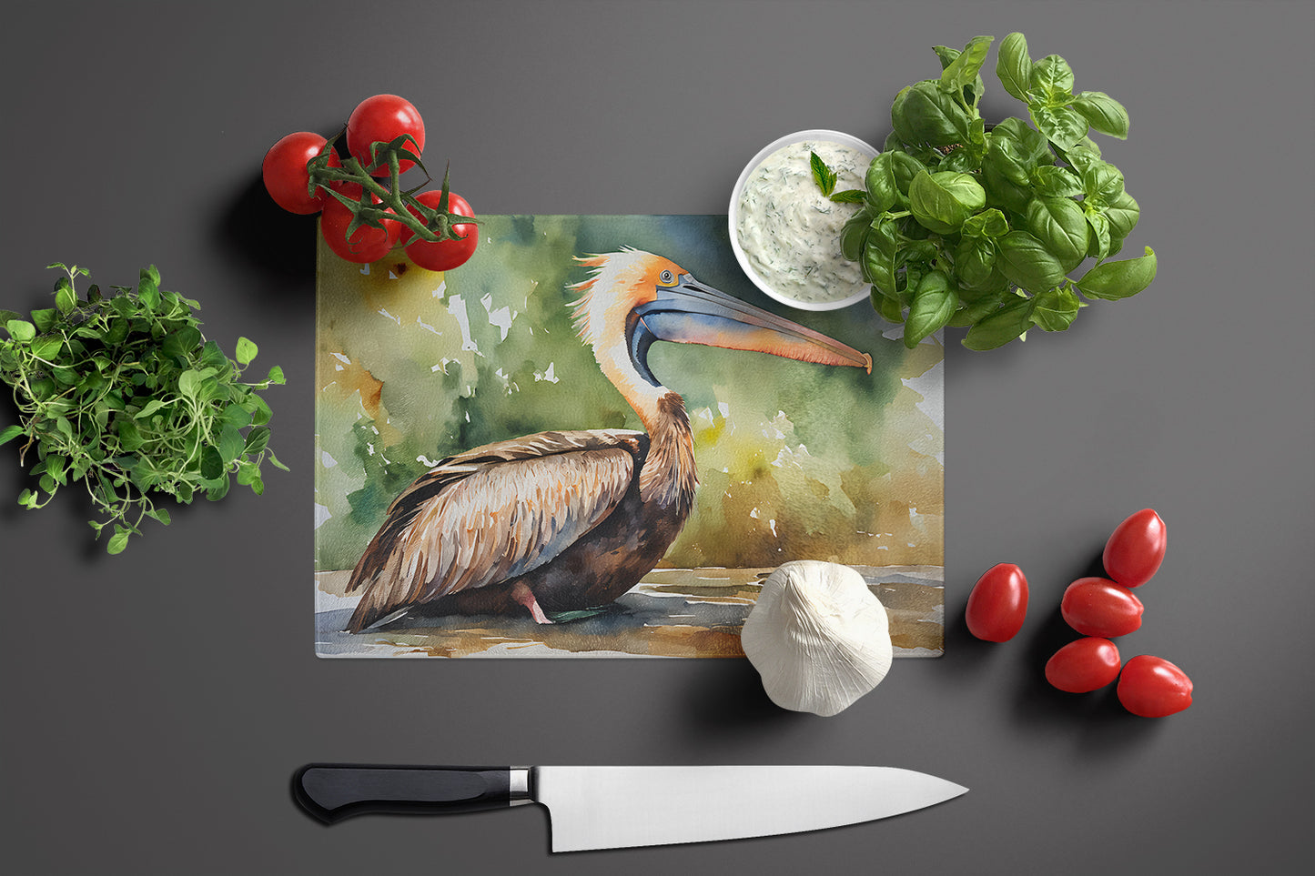 Pelican Glass Cutting Board