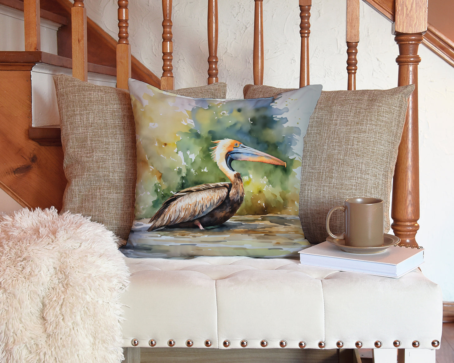 Pelican Throw Pillow