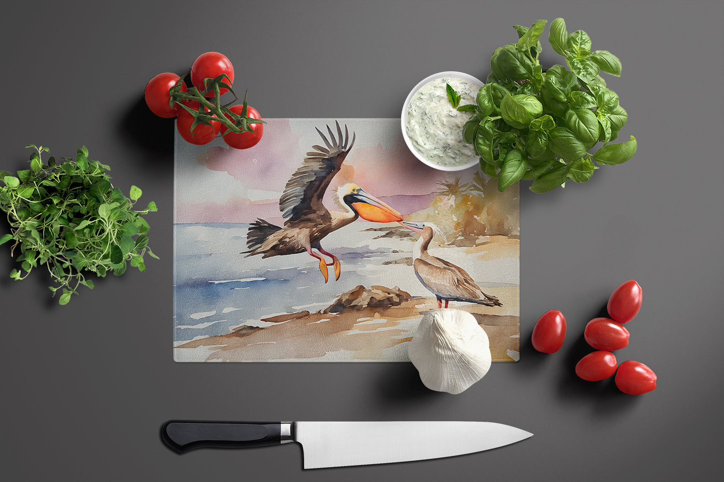 Pelican Glass Cutting Board