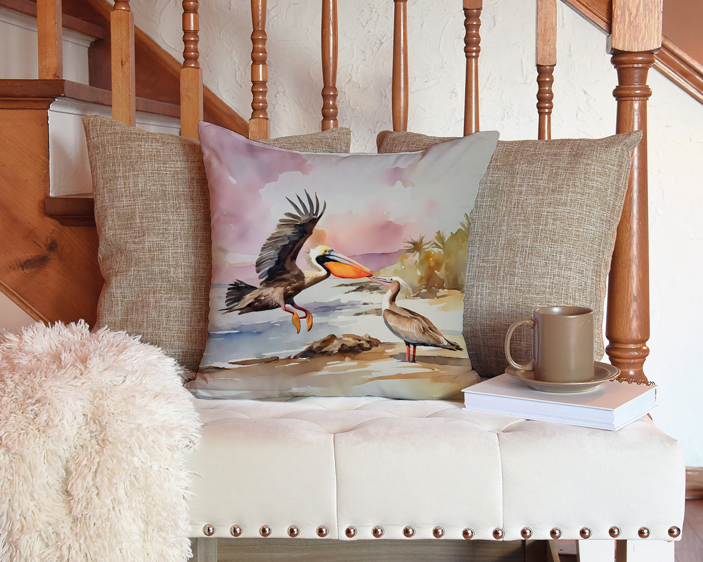 Pelican Throw Pillow