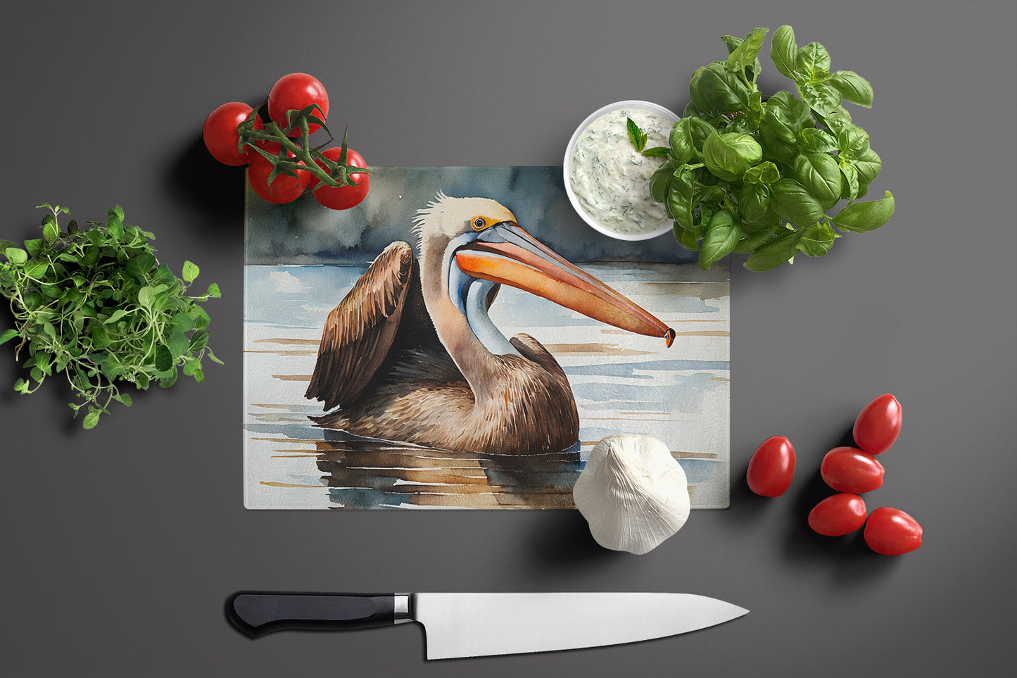 Pelican Glass Cutting Board