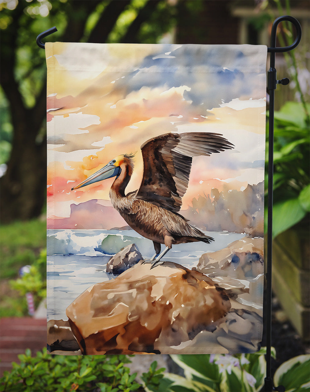 Pelican Garden Flag