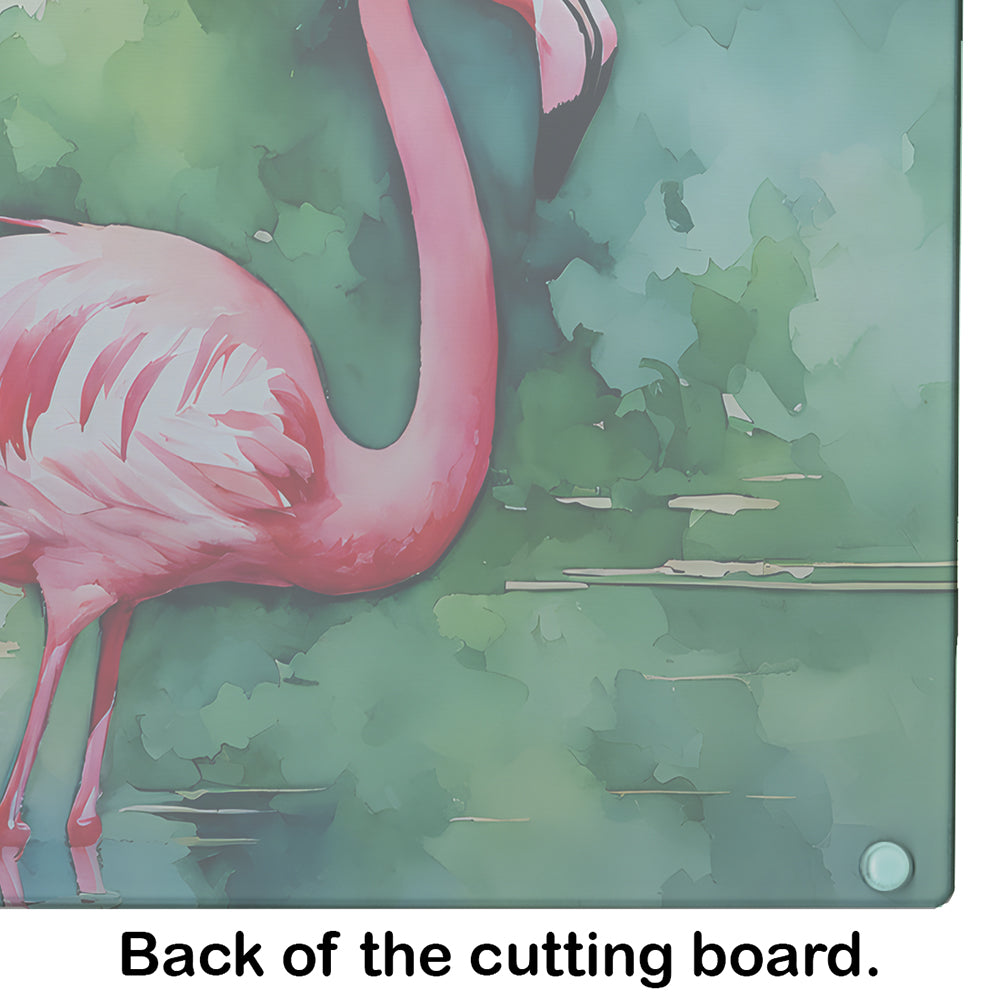 Flamingo Glass Cutting Board