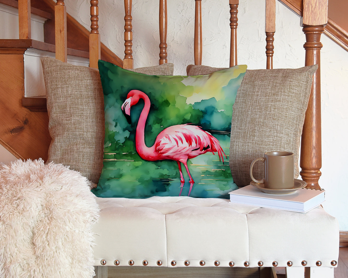 Flamingo Throw Pillow