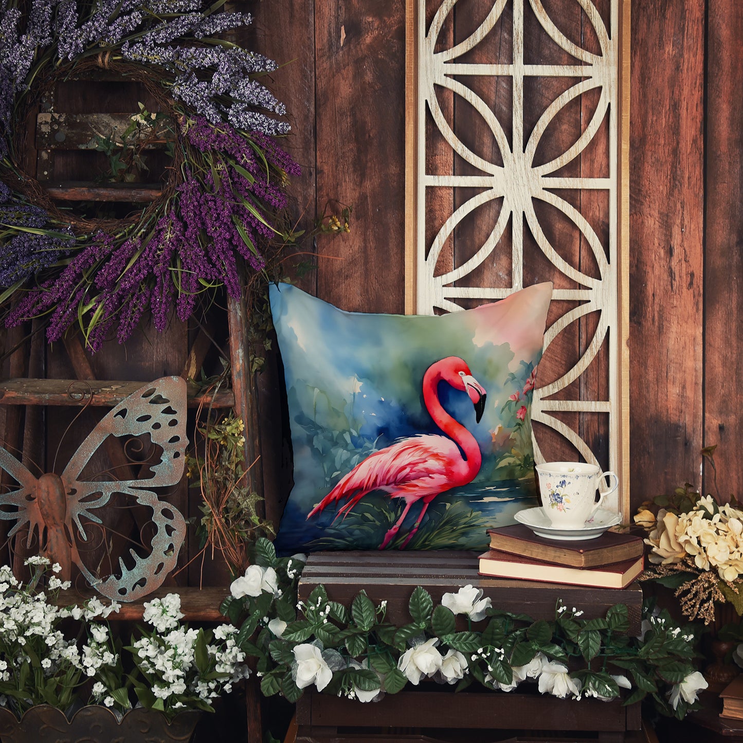 Flamingo Throw Pillow