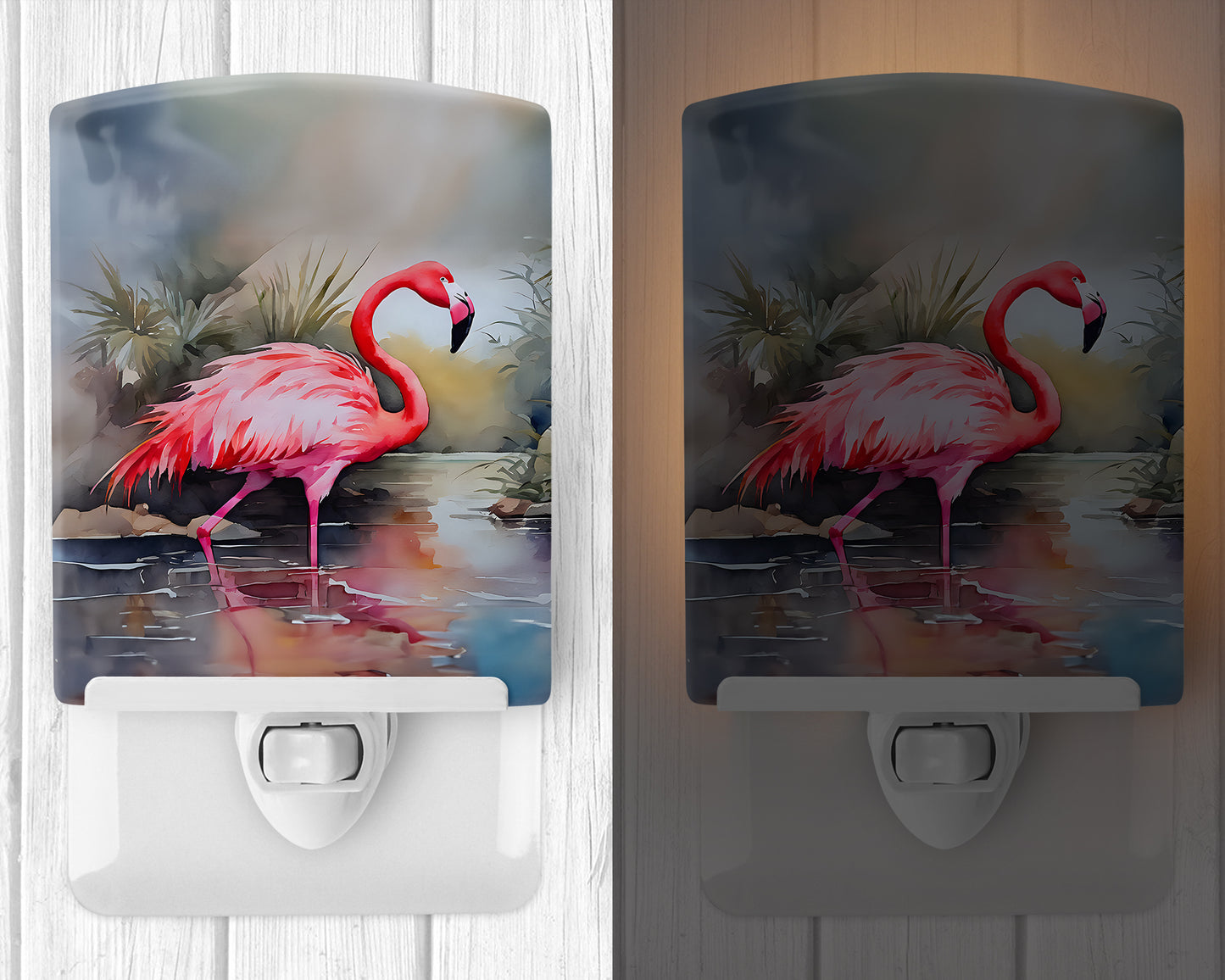 Flamingo Ceramic Night Light