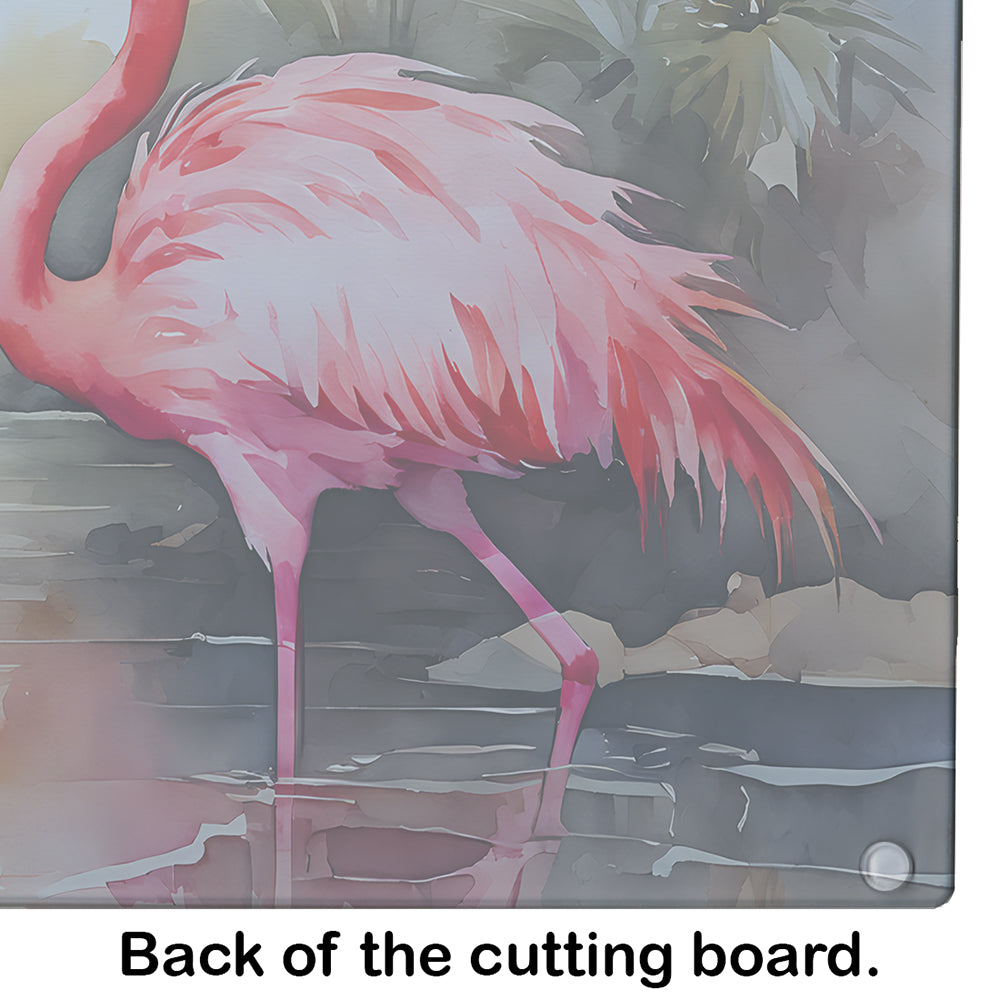 Flamingo Glass Cutting Board